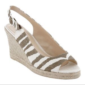 Chico’s Simone Zebra Espadrille Size 9